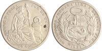 Peru 1 Sol Republik seit 1824. -