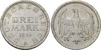 Weimarer Republik 3 Reichsmark 1924 A UNC-