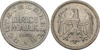 Weimarer Republik 3 Reichsmark 1924 A UNC-