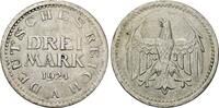 Weimarer Republik 3 Reichsmark 1924 A AU