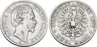 Bayern 2 Mark 1877 D Ludwig II. 1864-1886. Sch&ouml;n/Sehr sch&ouml;n 45,00 EUR  Excl. 10,00 EUR Verzending