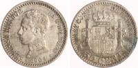Spanien 50 Centesimos Alfonso XIII. 1886-1931. -