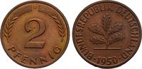 BUNDESREPUBLIK DEUTSCHLAND 2 Pfennig 1950 G. BRD BU