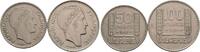 50 + 100 Francs 1949 + 1950. Französisch Algerien, (1830 - 1962) Meist EF