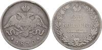 Russland 25 Kopeken 1830, Kaiserreich Nikolaus I., 1825-1855 VF