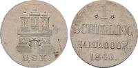 Hamburg, Hansestadt Schilling 1840 HSK. BU