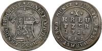 Hessen-Darmstadt, Landgrafschaft 10 Kreuzer 1728, Ernst Ludwig, 1678-1739 VF