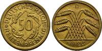 WEIMARER REPUBLIK 50 Rentenpfennig 1923 D. BU