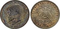 SCHAUMBURG-LIPPE, FÜRSTENTUM 3 Mark 1911, Georg, 1893-1911 CH UNC