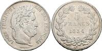 5 Francs 1834 I, Frankreich Königreich Ludwig Philipp, 1830-1848 Sehr schön/fast sehr schön