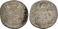 Württemberg, Herzogtum 5 Kreuzer 1733. Eberhard Ludwig, 1693-1733 VF-