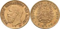 Baden 5 Mark 1877 G Friedrich I. VF-EF