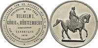 Württemberg, Wilhelm I. Zinnmedaille v. W. Mayer -