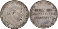 Preußen Ausbeutevereinstaler 1857 Friedrich Wilhelm IV. (1840-1861) Ger. Rf. u. Kr., getönt, VF-EF