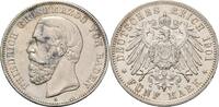 Baden 5 Mark 1901 G Friedrich I. 1856-1907 Kl. Rf., ss 70,00 EUR  Excl. 15,90 EUR Verzending