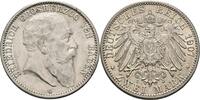 Baden 2 Mark 1907 G Friedrich I. 1856-1907 Min. Kr. u. Rf., ss-vz 60,00 EUR  Excl. 15,90 EUR Verzending