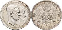 Braunschweig 3 Mark 1915 A Ernst August 1913-1918 Feine Kr., vz-St 250,00 EUR  Excl. 15,90 EUR Verzending