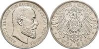 Sachsen-Coburg und Gotha 2 Mark 1895 A Alfred 1893-1900 Min. Kr., EF / St-
