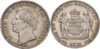 Sachsen Ausbeutevereinstaler 1871 B Johann VF-EF