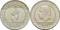 Weimarer Republik 3 Reichsmark 1929 F Schwurhand Rf. u. Kr., etw. flecki... 40,00 EUR  plus 15,90 EUR verzending