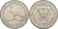 Weimarer Republik 5 Reichsmark 1930 F Rheinlandräumung Ger. Rf. u. Kr., etw. ber., EF