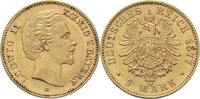 Bayern 5 Mark 1877 D Ludwig II. 1864-1886 EF