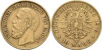 Baden 10 Mark 1876 G Friedrich I. 1856-1907 VF