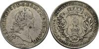 Augsburg, Stadt Konventionstaler 1765 Titel Franz I. Kr., part. verschmutzt u. fleckig, VF