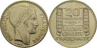 Frankreich 20 Francs 1934 3. Republik 1871-1940 vz-st 30,00 EUR  Excl. 15,90 EUR Verzending