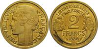 Frankreich 2 Francs 1939 3. Republik 1871-1940 vz-st, etwas fleckig 10,00 EUR  Excl. 15,90 EUR Verzending