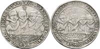 Sachsen-Weimar Johann Ernst und seine 7 Brüder (1605-1619) Reichstaler 1615 Lötspur, Rand bearb., ger., ss