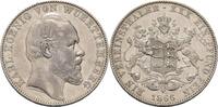 Württemberg Vereinstaler 1866 Karl (1864-1891) Rf., Kr., ss+ 200,00 EUR  Excl. 15,90 EUR Verzending