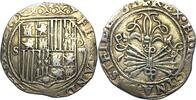Spain 4 reales Espagne, Rois Catholiques, 4 reales, Séville. Peu courant ! -
