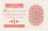 French Indochina 1 Roupie 1945 1945-09-08, Specimen UNC(63)