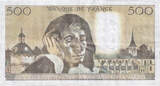 France 500 Francs 1985 Pascal, U.218, Fayette:71.32 AU(50-53)