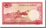 Jersey 5 Pounds Banknote, 1963, Specimen TDLR, KM:9s2 UNC(65-70)