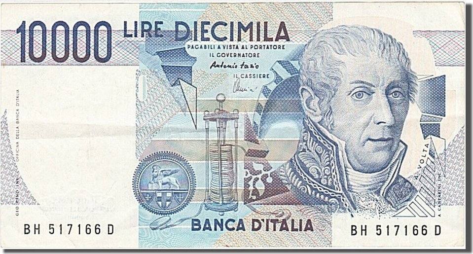 Italy 10,000 Lire 1984 Banknote, 1984-09-03 AU(50-53) | MA-Shops