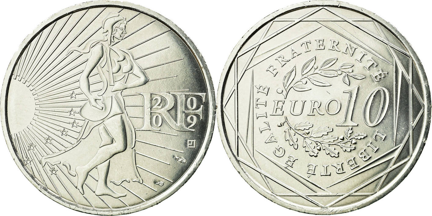 La euro. Франция 1 евро 2009.