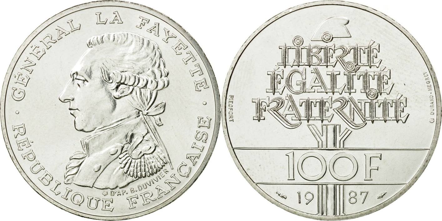 Франция 100. Монеты Франции 1987. Боны.цена.France 100franchi.2003г..