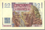 France 50 Francs Banknote, 50 F 1946-1951 ''Le Verrier'', 1947-10-02 -