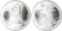 Canada 10 Dollars Coin, Elizabeth II, 1976 Olympics - Field Hockey -