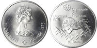 Canada 10 Dollars Coin, Elizabeth II, 1976 Olympics - Hurdles, Royal -