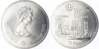 Canada 10 Dollars Coin, Elizabeth II, 1976 Olympics - Montreal Skyline -
