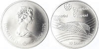 Canada 10 Dollars Coin, Elizabeth II, 1976 Olympics - Olympic Velodrome -