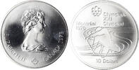 Canada 10 Dollars Coin, Elizabeth II, 1976 Olympics - Canoeing, Royal -