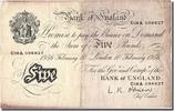 Great Britain 5 Pounds Banknote, 1956-02-10 -