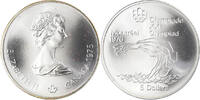 Canada 5 Dollars Coin, Elizabeth II, 1976 Olympics - Platform Diver -