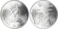 Canada 5 Dollars Coin, Elizabeth II, 1976 Olympics - Fencing, Royal -