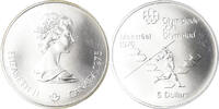 Canada 5 Dollars Coin, Elizabeth II, 1976 Olympics - Javelin, Royal -