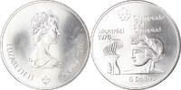 Canada 5 Dollars Coin, Elizabeth II, 1976 Olympics - Athlete with Torch -